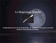Tablet Screenshot of lamagicienneblanche.com